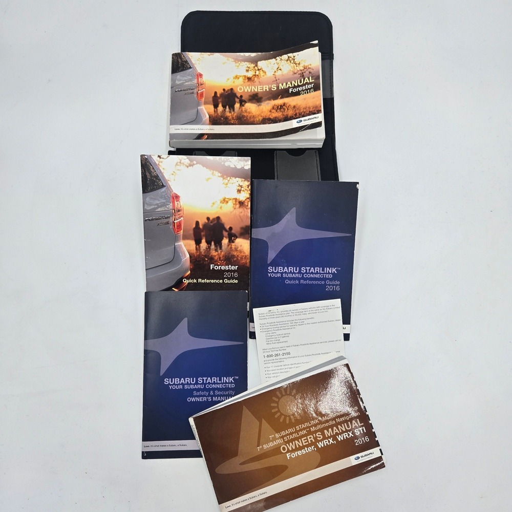 2016 Subaru Forester Owner's Manual Set OEM W/ Subaru Case